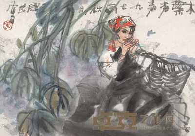 史国良 人物 镜心 27×39cm